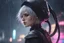 Placeholder: Gwen in 8k nier automata drawing style, spider them, cinematic mood, neon effect, close picture, rain, highly detailed, high details, detailed portrait, masterpiece,ultra detailed, ultra quality