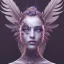 Placeholder: Portrait of beautiful girl, face dept of field,face shining, plant, metal, feathers,central weight average, CWA Dryad, fae, sidhe, ominous, nature, plants, wildflower sparkle,wildflower 3d view, facepaint, dnd character portrait, intricate, oil on canvas, masterpiece, expert, insanely detailed, 4k resolution, retroanime style, cute big circular reflective eyes, cinematic smooth, intricate detail , soft smooth lighting, soft pastel colors, painted Renaissance style,sharp fucus, bokeh,macro lens,