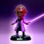 Placeholder: Plastic mace windu purple jedi bobblehead with boots and hands