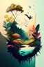 Placeholder: graphic design of nature background