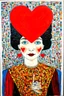 Placeholder: "Off with your Head" said the Queen of Hearts; a painting with an admixture of Paul Klee and Hundertwasser