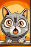 Placeholder: cat scared cartoon