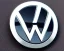 Placeholder: vw logo badge chrome futuristic