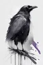 Placeholder: Raven illustration ink
