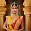 Placeholder: indian princess in a sari, in a temple, perfect composition, hyperrealistic, super detailed, 8k, high quality, intricate details, highly detailed