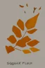 Placeholder: square logo , landscape with leaf fall, flying leaves in the book