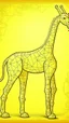 Placeholder: A light yellow light elemental giraffe designed in ancient Egyptian hieroglyphics painted by MC Escher