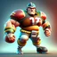 Placeholder: Cartoon of a full-body 4k football player