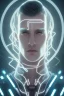 Placeholder: cyberpunk, head, men, portrai, tron