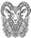 Placeholder: satanist goat tattoo, coloring book page, clean line art, adults drawing book, Black and white only, crisp black lines, sharp lines, coloring page for adults, black and white picture, lots of details, tattoo style,tattoo ideas, full body, without shadows and colors