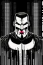 Placeholder: punisher sku;; in the style of Hiroshi Nagai