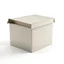 Placeholder: illustration of a carton moving box with an envelope in it against a white background. Full frame