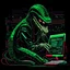 Placeholder: Computer Hacker Snake. NFT Pixel Art