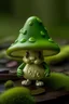 Placeholder: little mushrooms eyes two legs green hat