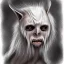 Placeholder: Wendigo hairless white bat monster