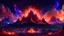 Placeholder: volcanic mountains, where you can see the fire and smell the smoke, galaxy, space, ethereal space, cosmos, water, panorama. Palace , Background: An otherworldly planet, bathed in the cold glow of distant stars. The landscape is desolate and dark, with jagged mountain peaks rising from the frozen ground. The sky is filled with swirling alien constellations, adding an air of mystery and intrigue. Old castle of london, detailed , enhanced, cinematic, 4k,by van gogh