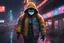 Placeholder: Sans in 8k pixel cartoon artstyle, pixel them, neon effect, close picture, rain, fantasy world, intricate details, highly detailed, high details, detailed portrait, masterpiece,ultra detailed, ultra quality