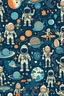 Placeholder: create a pattern inspired by space exploration, featuring astronauts, celestial bodies, and cosmic landscapes, appealing to space dreamers.