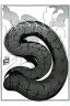 Placeholder: 100 snakes, greyscale