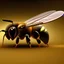 Placeholder: depth of field, cyborg bee, macro lens, hyperphoorealstic, ultra detail, elegant