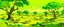 Placeholder: A lime colored savanna filled with animals painted by Vincent van Gogh