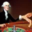 Placeholder: George Washington losing it all at the roulette table