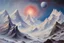 Placeholder: space, cosmos, ice, mountains, epic, friedrich eckenfelder and jenny montigny impressionism paintings