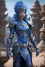 Placeholder: Photoreal bunga citra lestari blue triton ranger woman with blue scaled blue skin in ornate armor, 8k, high detail, smooth render, unreal engine 5, cinema 4d, HDR, dust effect, vivid colors