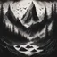 Placeholder: a black metal album art depicting freedom in the wilderness