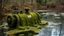 Placeholder: There was a strange machine in the middle of the pond, covered in moss and mystery. Its rusted gears creaked with the gentle sway of the water, as if it had been abandoned long ago. No one knew where it came from or what it was supposed to do. Some said it was a forgotten invention, while others believed it was an alien artifact. But one thing was certain - the machine had a strange aura about it, almost as if it was watching over the pond, waiting for someone to unlock its secrets.
