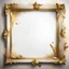 Placeholder: Hyper Realistic White, & Golden Grungy-Thick-Frame-Background