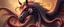 Placeholder: octopus bird with horseface looks beyond really powerful, fantasy illustration