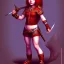 Placeholder: Full body Red hair halfling girl