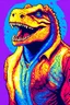 Placeholder: pop art pixels 1000 images t rex