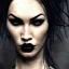 Placeholder: goth cyberpunk portrait of megan fox,Tele Photo Lens, au naturel, hyper detailed, digital art, trending in artstation, cinematic lighting, studio quality, smooth render, unreal engine 5 rendered, octane rendered, art style by klimt and nixeu and ian sprigger and wlop and krenz cushart.