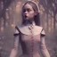 Placeholder: Full body, 3d render,Jenna Ortega, Wednesday addams 1800's women style, 1800's hair style, 1800's women clothes style, hyper realistic, octane render, unreal engine 5, 8k, palace background, uhd