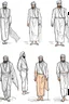 Placeholder: Sketches drawing the figure of an Arab man