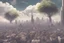 Placeholder: city, sci-fi, clouds, spring trees, people, gary numan influence