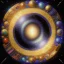 Placeholder: 3d cosmos, galaxy Milky Way, jewel, precious stones, shiny, beautiful rich and destroyed planet, detailed yin and yang symbol, shiny, intricate, gorgeous, ultrafine detail, hyperrealism, trending on artstation, sharp focus, intricate details, highly detailed, by greg rutkowski, glowing, glitter, complementary colours