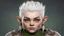 Placeholder: Female mountain dwarf. Her white hair is styled into a mohawk with intricate patterns shaved into the sides. She has fair skin with many freckles dotted across her cheeks and arms. The image she portrays is very typical of a dwarf - short and muscular with square features - however she always has a mischievous look upon her face, accentuated by her vibrant green eyes.