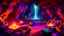 Placeholder: An amazing digital illustration of a Minecraft-inspired scene in an underground cavern in the Nether Dimension, art style by Mojang, cinematic, vibrant colors, colorful, meticulous, highly detailed, 8k, sharp focus, wide angle, a touch of photorealism, game art.