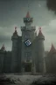 Placeholder: Nazi castle with nazi flag