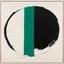 Placeholder: A minimal monotype by Robert Motherwell (1915-1991) made in 1976. The artist was one of the revered abstract expressionist painters of his time, the youngest in the New York School