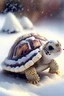 Placeholder: cute baby Christmas snow tortoise