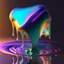 Placeholder: iridescent liquid