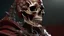 Placeholder: Ultra realistic rendering of samurai, steampunk, blood, guts,Detailed Fantasy Skeleton Horror, Skull bones, Skeleton fighter, D&D Detailed bones and skull, Dirty, Detailed Features, Refine, Refine skull, Human Skull darkred tones,