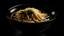 Placeholder: fresh chinese noodle on black background