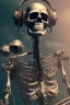 Placeholder:  gaspunk skeletion,volumetric lighting, particals, intricate detail,realistc, close up