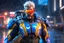 Placeholder: Soldier 76 in 8k realistic cgi drawing style, overwatch them, close picture, rain, neon, intricate details, highly detailed, high details, detailed portrait, masterpiece,ultra detailed, ultra quality