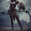 Placeholder: badass female goddess of war, very beautiful figure,tilt shift blur, wearing detailed,armor,object shadow,extraordinary, sharp focus,macro lens,intricate filigree metal design, full body portrait, cinematic, unreal engine 5, 8k, hyper realistic. Volumetric lighting, unreal engine 5 ,hyper elegant,hyperphotorealistic, epic composition,bokeh, cinematic lighting, hyperphotomaximalist, masterpiece,epic composition, ,Glim lighting